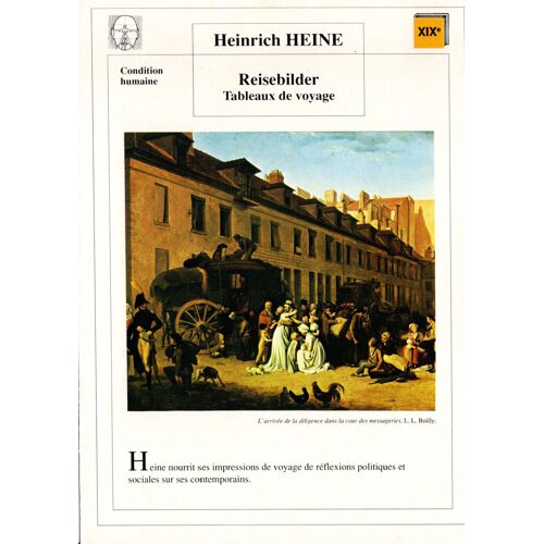 Fiche Lecture / Litterature Heinrich Heine Reisebilder Tableaux De Voyage