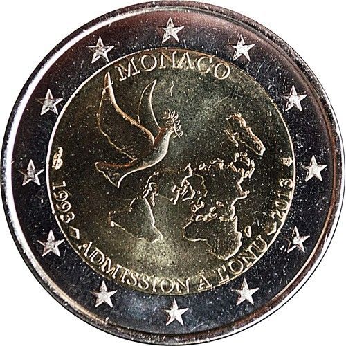 2 Euros Monaco 2013 -20e Anniversaire A L¿Union Europenne