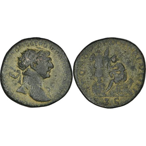 Rome - Dupondius - Trajan - 105 Ad - Dacie Assise Devant Un Trophée - Ric.563 - 24-387