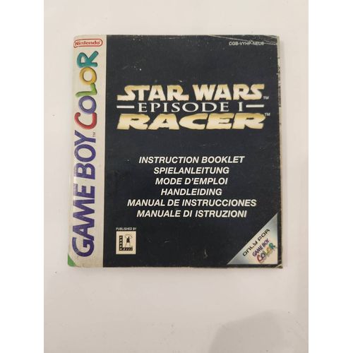 Notice "Star Wars Racer"