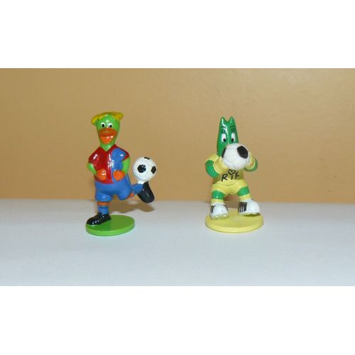 Lot De 2 Figurines Rik Et Rok - Football Championship - Auchan - 2002