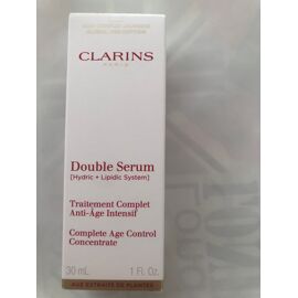 Double Sérum Clarins 30 Ml - Traitement Complet Anti-Age Intensif 