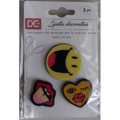 Lot De 3 Pins Pvc Rigide - Décoration - Badges Pour Vêtements, Chapeau, Sac Etc...