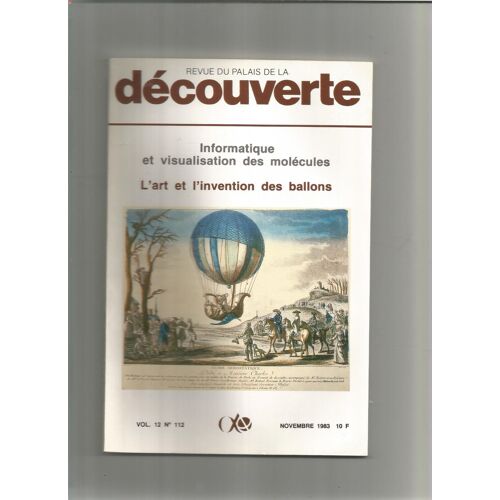 Revue Du Palais De La Decouverte, Vol 12 N°112, Novembre 1983