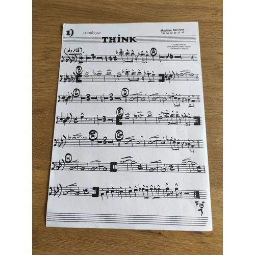 Partition Pour Trombone Titre Think