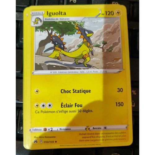 Pokemon Iguolta 050 / 159 Rare Zenith Supreme
