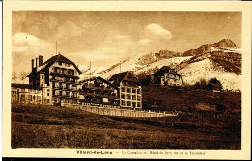 Carte Postale Villard-De-Lans, Le Cornafion Et L’Hôtel Du Parc, Vus De La Tancanière, 1948