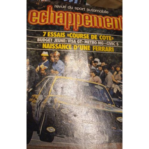 Échappement N°166 08/1982 7 Essais Course De Côte