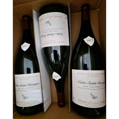 Carton De 3 Magnums Nuit Saint Georges Les Vallerots Domaine Clos Des Poulettes 2017