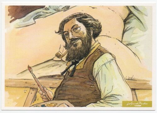 Carte Promo Para Bd - Les Grands Peintres : Courbet - Glénat (2015) 7/7