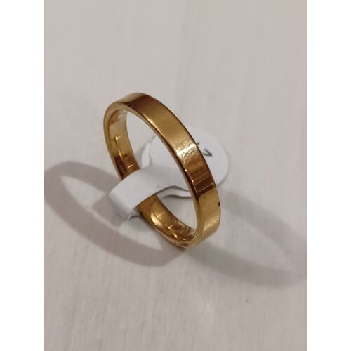 Bague En Acier Inoxydable,Metal Doré,Anneau Fin Et Simple ,Taille 21