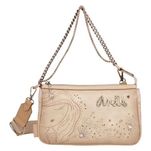 Anekke Sac à épaule bandoulière beige vieux rose pour femme Hollywood Studio Crossbody Bag Nude 263053