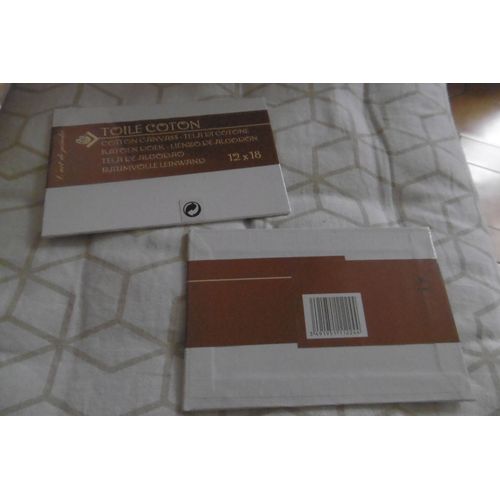 Cartons Toilé Coton 12x18cm Pour Peindre L'art De Peindre Lot De 2