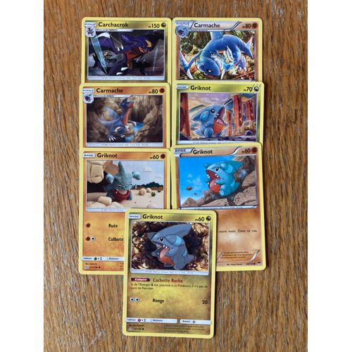 (2917) 4x Griknot + 2x Carmache + Carchacrok (Pokemon)