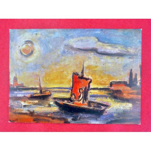 Carte Postale Art, Peinture. Tableau Georges Rouault. Paysage Biblique. Musée De L' Annonciade. Saint Tropez.