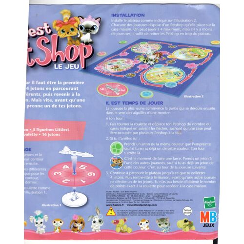 Règle Pour Jeu Jeu Littlest Petshop