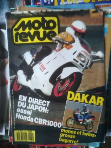 Moto Revue 2781 De 1987 Dakar,Honda Cbr1000f,Morini Excalibur 501,Hva Wr125k