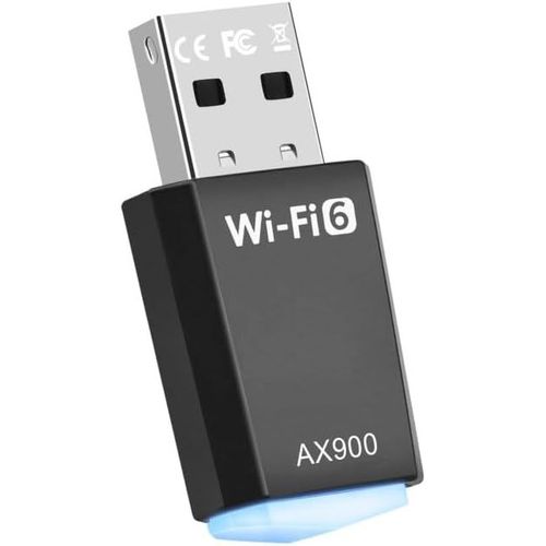 SUBZONAL-Clé WiFi 6 Puissante AX900 Mbps - Clé WiFi pour PC Double Bande 2.4GHz/5GHz, Dongle WiFi, Adaptateur USB WiFi Compatible avec Windows 11/10/8.1/8/7