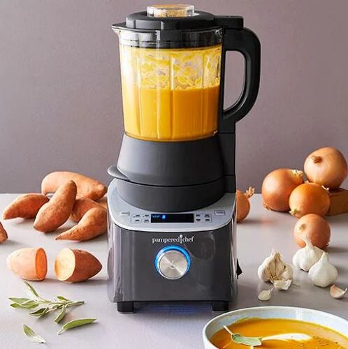 PAMPERED CHEF DELUXE BLENDER + kit verre smoothie