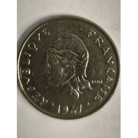 Monnaie Polynesie 20 Francs 1967