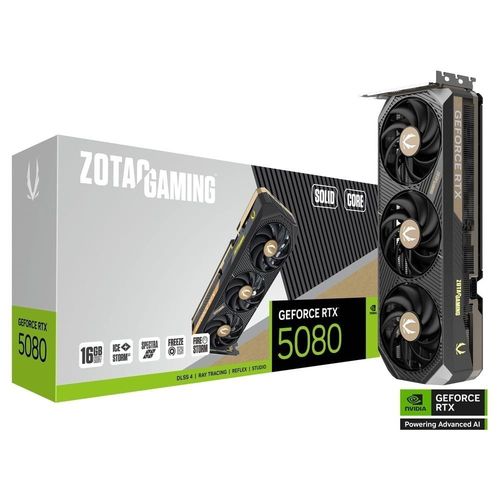 ZOTAC GAMING GeForce RTX 5090 SOLID - White OC Edition - carte graphique - GeForce RTX 5090 - 32 Go GDDR7 - PCIe 5.0 x16 - 3 x DisplayPort, HDMI - blanc