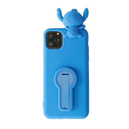 Coque Compatible Avec Iphone 11,Coque Lilo Et Stitch Tête En Gel Silicone Pour Iphone 11 (Bleu) - Hqselection®