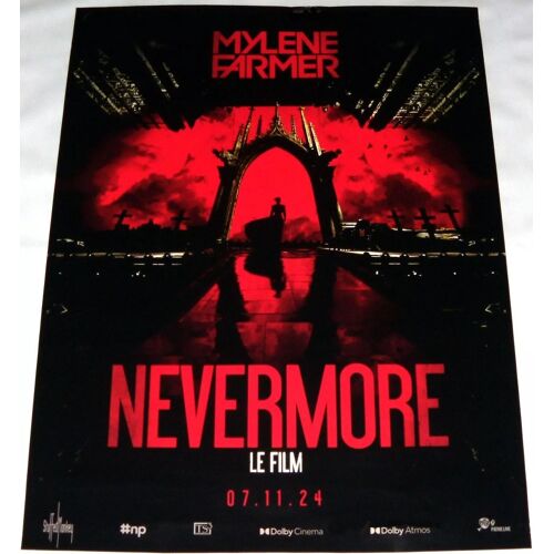 Mylene Farmer Affiche Cinéma Nevermore Le Film Officiel