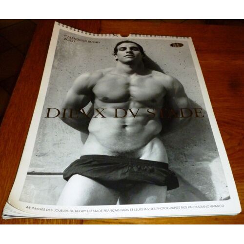 Calendrier Rugby 2007 Les Dieux Du Stade, 43x21cm - 65 Images Des Joueurs Du Stade Français Paris Et Leurs Invités, Photos De M.V.Ivanco