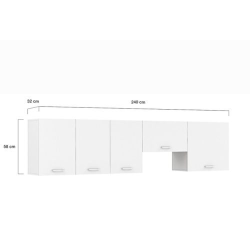 Meubles Haut Placard Cuisine Blanc Neuf