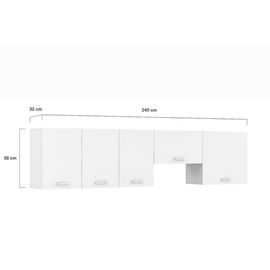 Meubles Haut Placard Cuisine Blanc Neuf