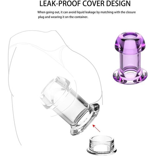 Hollow Anal Creuse Avec Plug, Spéculum D'expansion Anale Transparent, Dilatateur De Vagin Butt Plug Wide Base Enema Anal Tunnel Plug Sex Toy Pour Femmes Hommes (Purple Xl)