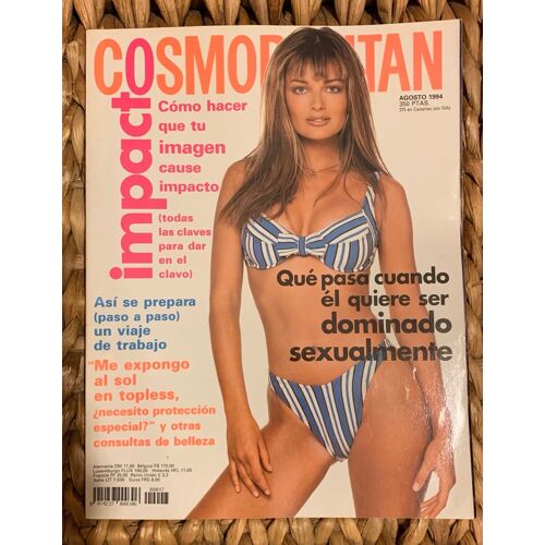 Magazine Cosmopolitan Espagnol Aout 1994 Paulina Porizkova Collector