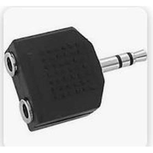 DOUBLE JACK FEMELLE 3.5MM STEREO VERS JACK MALE 3.5MM STEREO