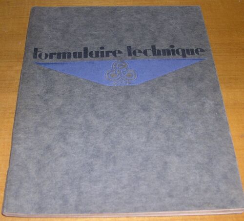 Formulaire Technique Compagnie Générale D'électricité