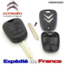 Coque De Remplacement Pour Clé Citroen Plip 2 Boutons Lame Sx9 Saxo Xsara Berlingo Picasso C1 C2 C3 C4 Zx Xantia Xm Bx