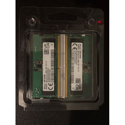 ddr5 Sodimm SK Hynix 16 Go Kit (2x8 Go) DDR5 PC5 5600Mhz Mémoire ordinateur