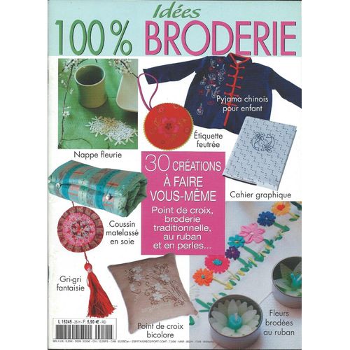 Catalogue 100% Idees Broderie N°2 30 Creations Couture Asie
