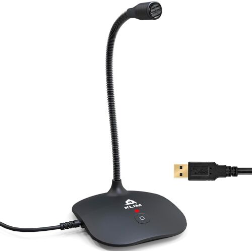 Talk - Microphone Usb Pc Et Mac - Compatible Avec Tout Ordinateur - Micro De Bureau Professionnel - Audio Haute Définition - Nouvelle Version 2024 - Noir[YIN4182336]