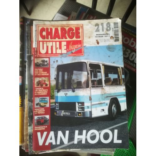 Charge Utile 218 De 2011 Tracteurs Ih,Transports Fromentin,Utilitaires Renault,Boner,Van Hool,Grues Haulotte