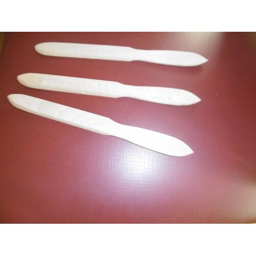Coupe Papier Plat En Bois 24cm Lot De 3