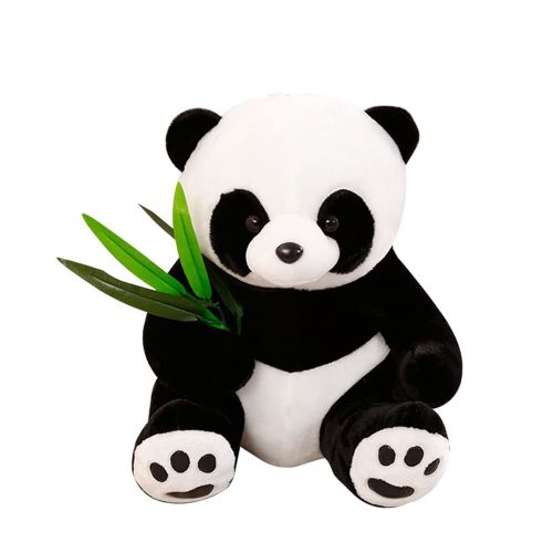 40cm Animal En Peluche Panda Géant Peluche Douce Pour Les Enfants, Réaliste Mini Mignon Poupon Interactif Souple Panda À Suspendre Noël Saint-Valentin Pour Enfant Fille Garçon