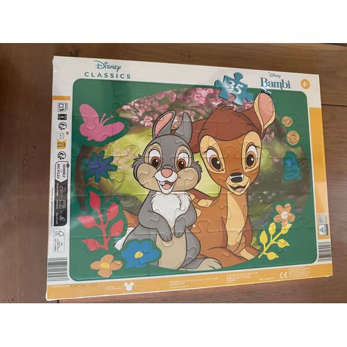 Lot 2 Puzzles Disney Bambi Panpan Et Le Roi Lion Grand Modèle