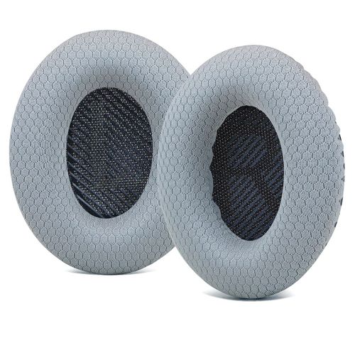 Coussinets de rechange pour casque Bose QuietComfort 25 - AQSACOKIYA - Bose QC15 QC2 QC25 AE2 Soundlink2 - Gris Tissu