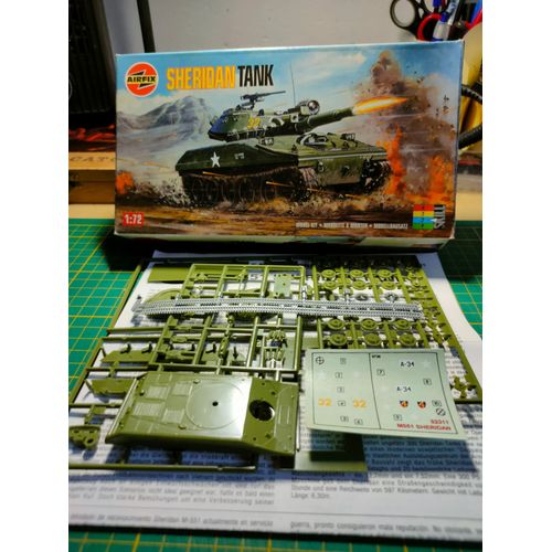Maquette Char Airfix 1/72 : Shéridan ( En Boite )-Airfix
