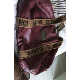 Petit sac de voyage en cuir marque eleganci