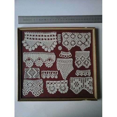 Tableau D'échantillon De Broderie Au Crochet