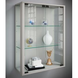 Vcm Vitrine Murale Suspendue Argentée - Vitrine En Verre Vitrine Murale Vitrine En Verre Udina Vitrine Murale Suspendue Vitrine En Verre Vitrine Murale Vitrine En Verre Udina