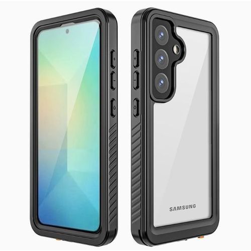 Coque pour Samsung Galaxy S25 étanche,Etui Samsung Galaxy S25 étanche avec [écran intégré/Protection de la caméra], Antichoc,360 Protection Integrale, pour Samsung Galaxy S25 - Noir