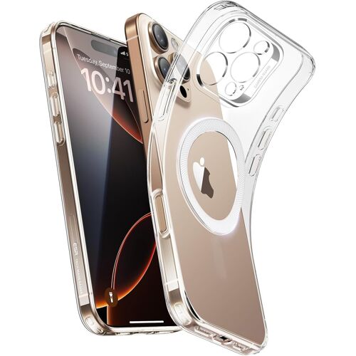 KALANKA-Coque pour iPhone 16 Pro Max, Commande de l¿Appareil Photo, Compatible avec MagSafe, Protection de Caméra, Anti Jaunissement et Anti Rayures, Coque Magnétique pour iPhone 16 Pro Max, Transpar