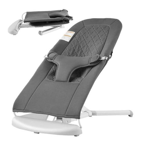 Transat Bébé-Vevor-Barre De Jouets Rotative, Sac De Transport, Transat Portable Bébés-Intérieur, Extérieur, Maison-Gris Foncé